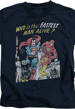 Youth Superman's Race With The Flash Shirt