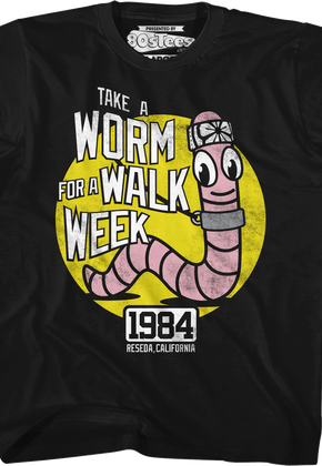 Youth Take A Worm For A Walk Week Karate Kid Shirt