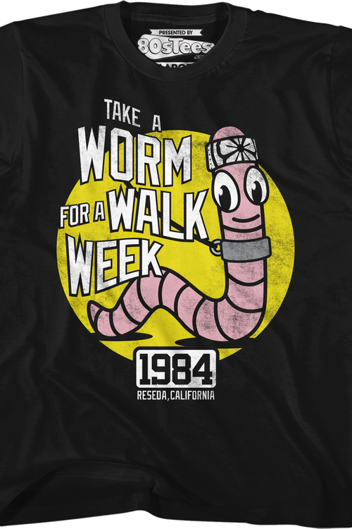 Youth Take A Worm For A Walk Week Karate Kid Shirtmain product image