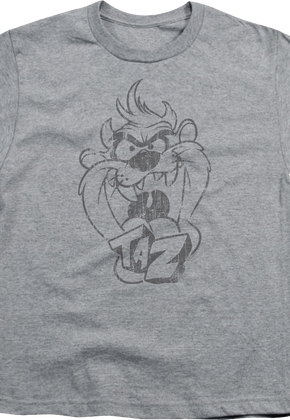 Youth Taz Sketch Looney Tunes Shirt