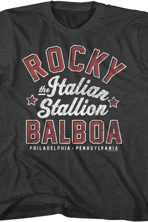 Youth The Italian Stallion Rocky Balboa Shirtmain product image