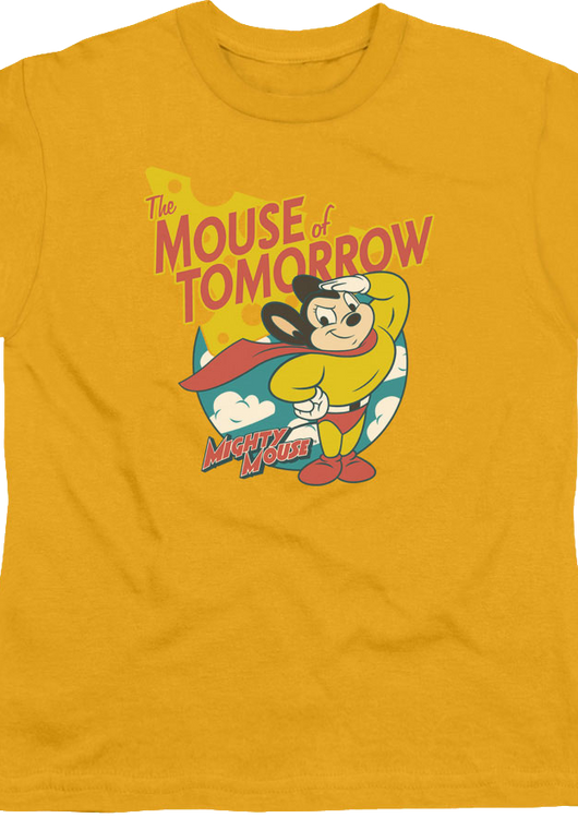 Youth The Mouse of Tomorrow Mighty Mouse Shirt - main product image