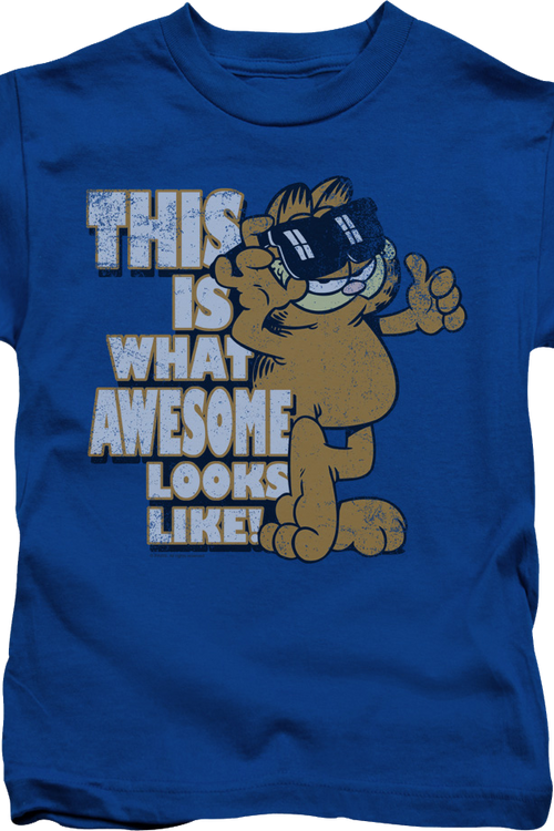 Youth This Is What Awesome Looks Like Garfield Shirtmain product image