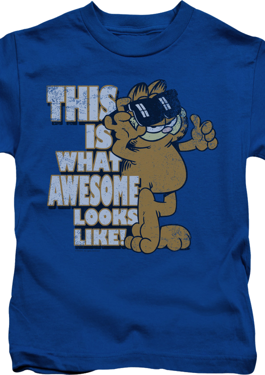 Youth This Is What Awesome Looks Like Garfield Shirt - main product image
