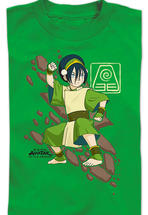 Youth Toph Rock Slide Avatar The Last Airbender Shirt