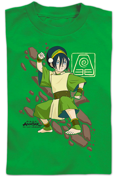 Youth Toph Rock Slide Avatar The Last Airbender Shirtmain product image