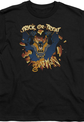 Youth Trick Or Treat Batman Shirt