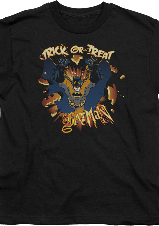 Youth Trick Or Treat Batman Shirt - main product image