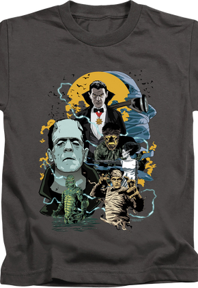 Youth Universal Monsters Collage Shirt