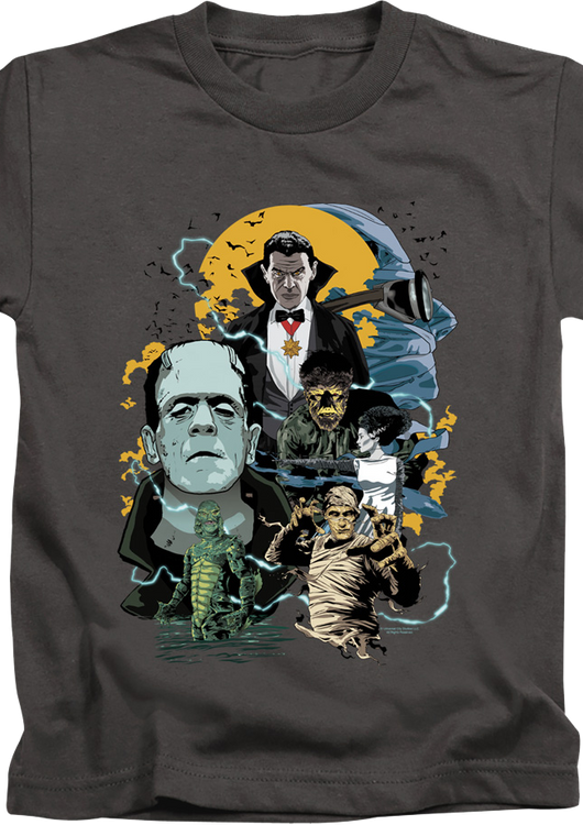 Youth Universal Monsters Collage Shirt - main product image