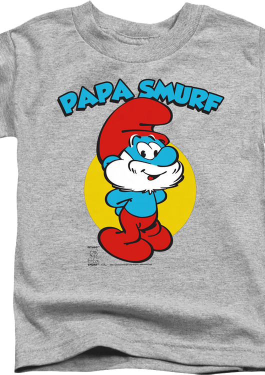 Youth Vintage Papa Smurf Shirt - main product image