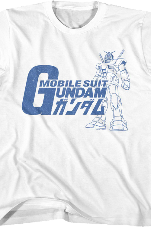 Youth Vintage RX-78-2 Sketch Gundam Shirtmain product image