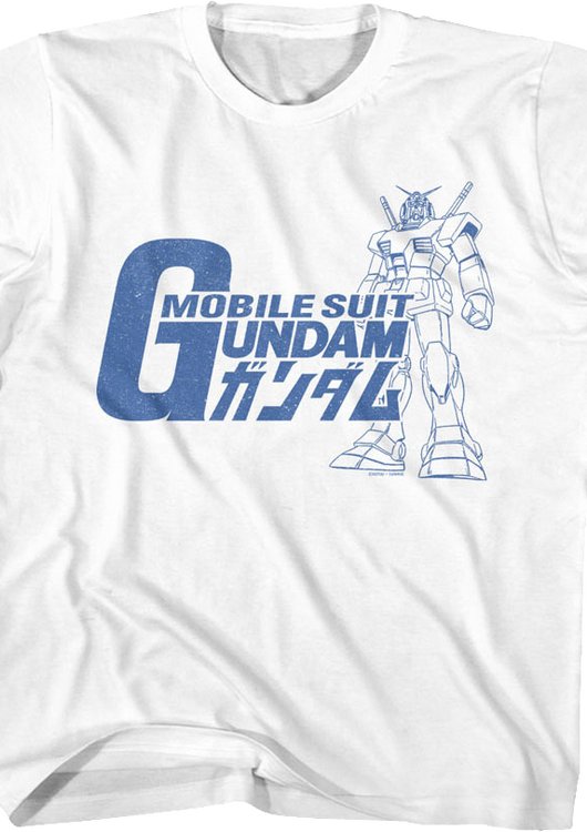Youth Vintage RX-78-2 Sketch Gundam Shirt - main product image