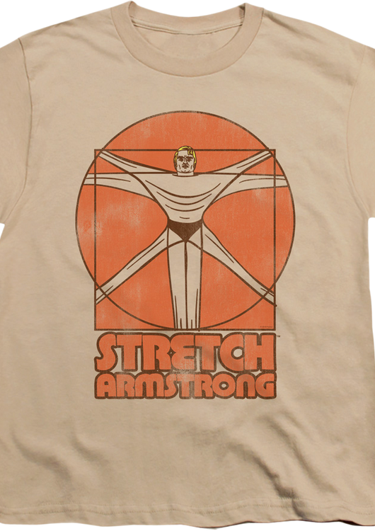 Youth Vitruvian Man Stretch Armstrong Shirt - main product image