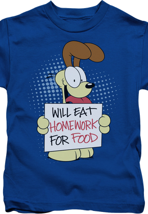 Youth Will Eat Homework Garfield Shirt