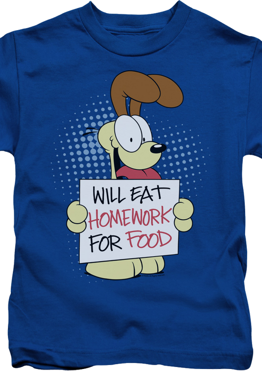 Youth Will Eat Homework Garfield Shirt - main product image