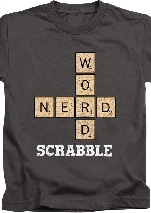 Youth Word Nerd Scrabble Shirt - main product image