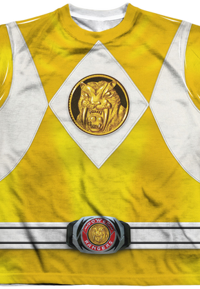 Youth Yellow Ranger Sublimation Costume Shirt