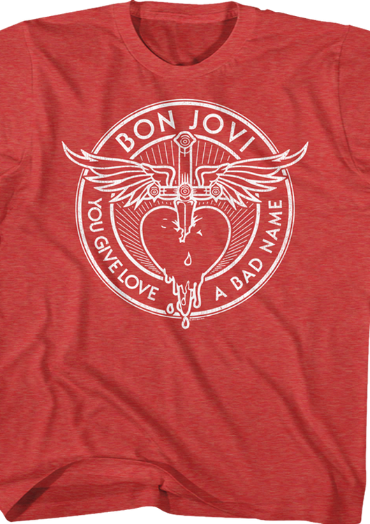 Youth You Give Love A Bad Name Bon Jovi Shirt - main product image