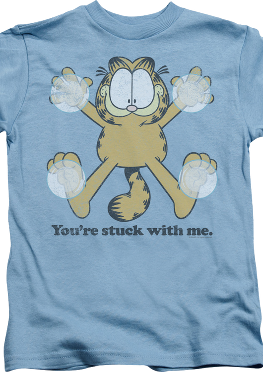 Youth You're Stuck With Me Garfield Shirt - main product image
