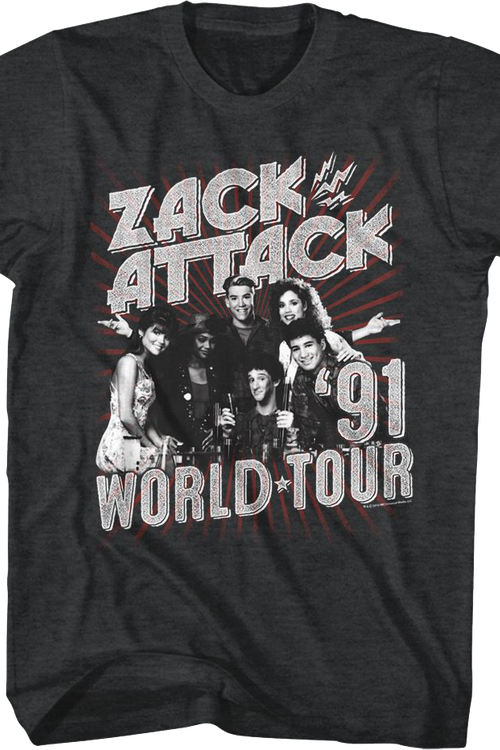 Zack Attack '91 World Tour Saved By The Bell T-Shirtmain product image