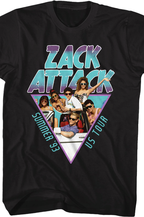 Zack Attack Summer Tour Saved By The Bell T-Shirtmain product image