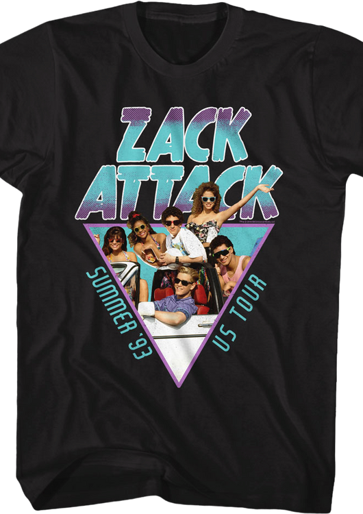 Zack Attack Summer Tour Saved By The Bell T-Shirt - main product image