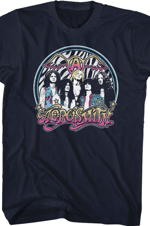 Zebra Print Group Photo Aerosmith T-Shirtmain product image