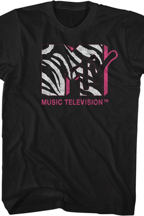 Zebra Print Logo MTV Shirtmain product image