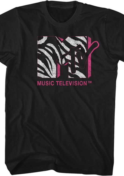 Zebra Print Logo MTV Shirt - main product image