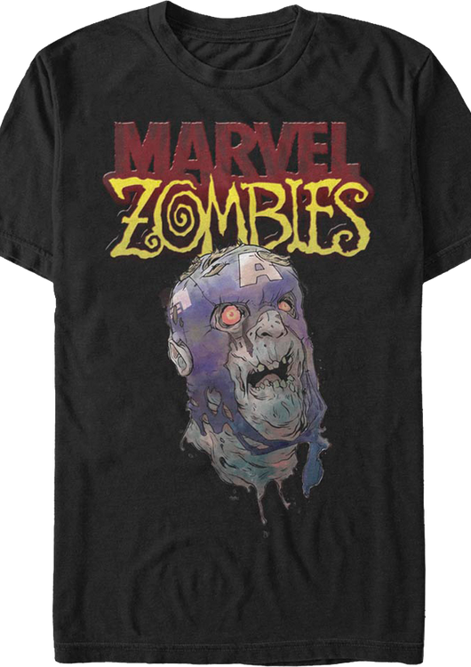 Zombie Captain America Marvel Comics T-Shirt - main product image