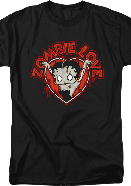 Zombie Love Betty Boop T-Shirt - main product image