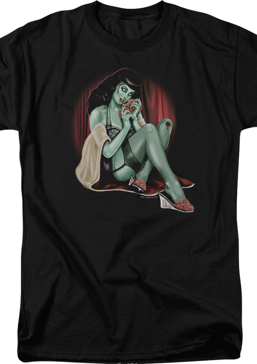 Zombie Pinup Girl T-Shirt - main product image