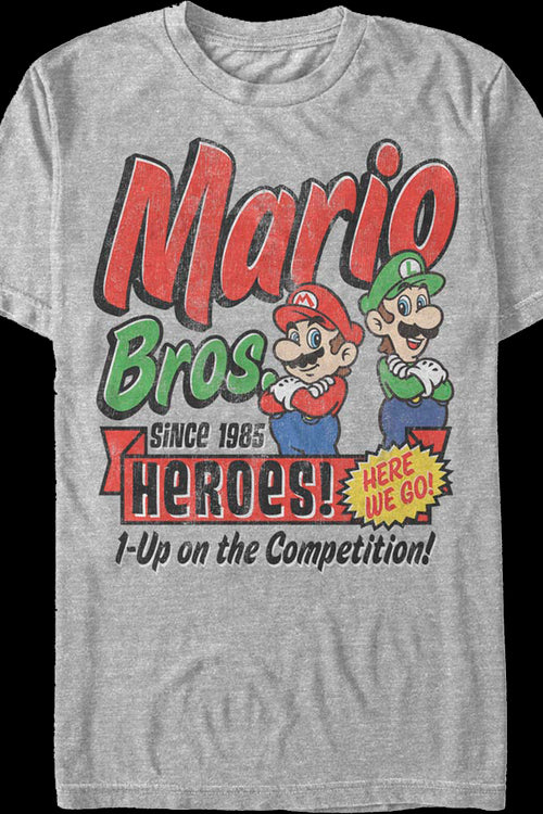 1-Up on the Competition Super Mario Bros. Nintendo T-Shirtmain product image