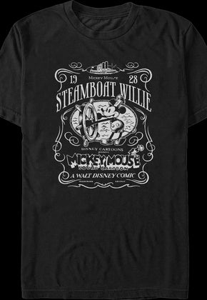 1928 Steamboat Willie Mickey Mouse Disney T-Shirt