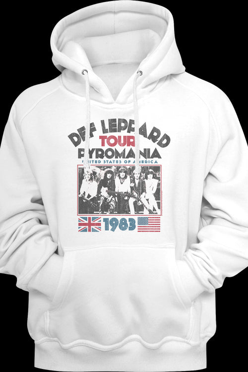 1983 Pyromania Tour Def Leppard Hoodiemain product image