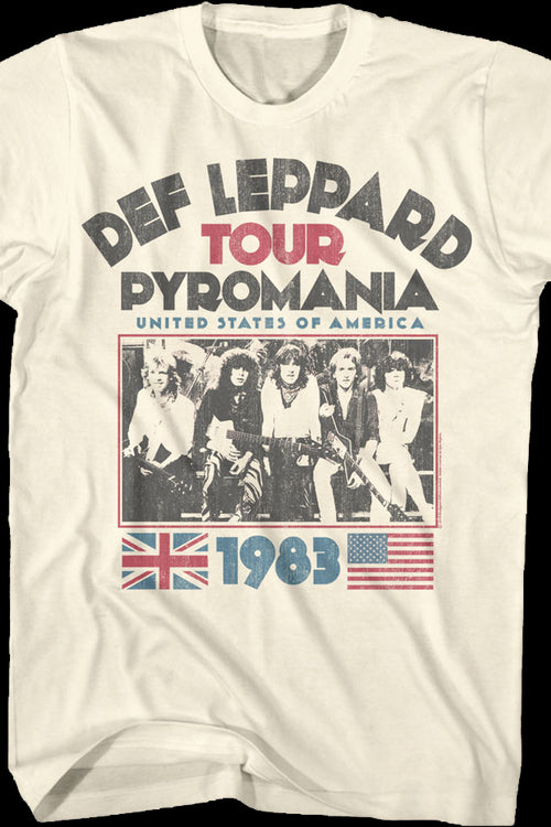Def leppard t shirt mens sales