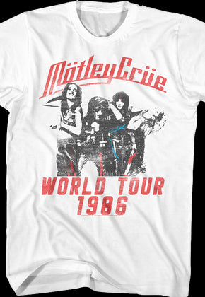 1986 World Tour Motley Crue T-Shirt