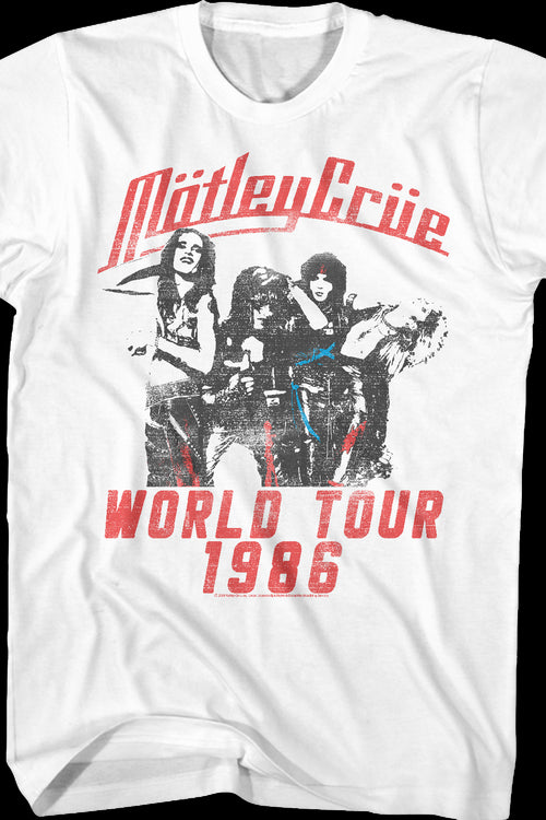 1986 World Tour Motley Crue T-Shirtmain product image