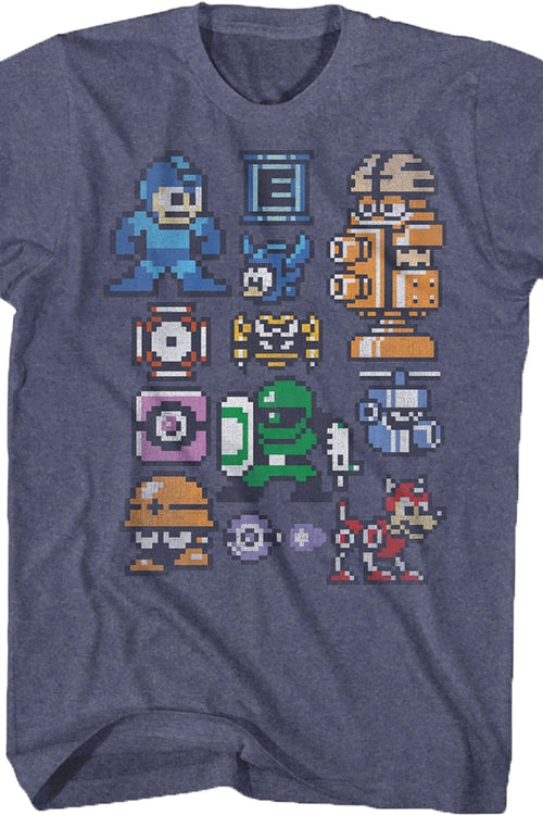 8-Bit Characters Mega Man T-Shirtmain product image