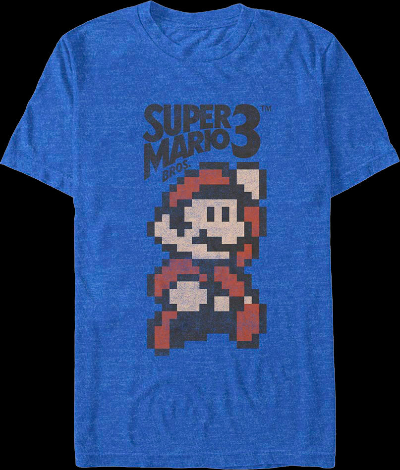 Super Bros. Jump Mario 8-Bit T-Shirt 3