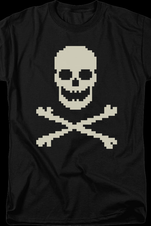 8-Bit Skull And Crossbones T-Shirtmain product image