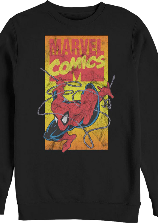 90s Marvel Comics Logo Spider-Man Sweatshirt - main product image