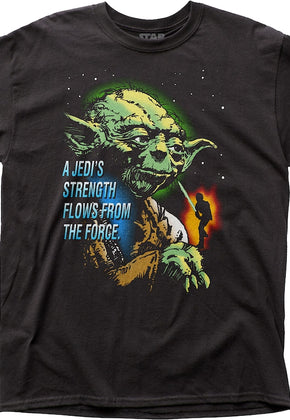 A Jedi's Strength Flows From The Force Star Wars T-Shirt