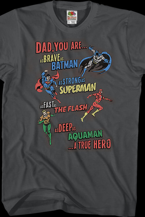 A True Hero Justice League Father's Day T-Shirtmain product image