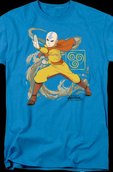 Aang Wind Blast Avatar The Last Airbender T-Shirt