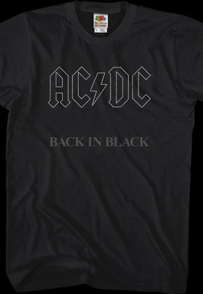 ACDC Back In Black Shirt