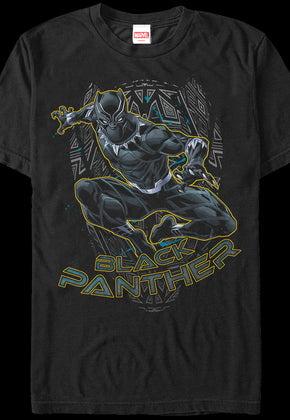 Action Pose Black Panther T-Shirt