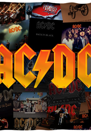 Album Collage ACDC 36 x 58 Fleece Blanket