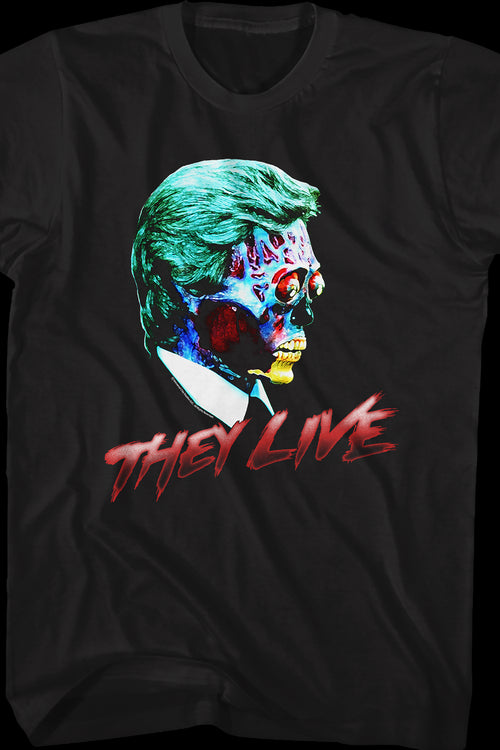 Alien Head Shot They Live T-Shirtmain product image